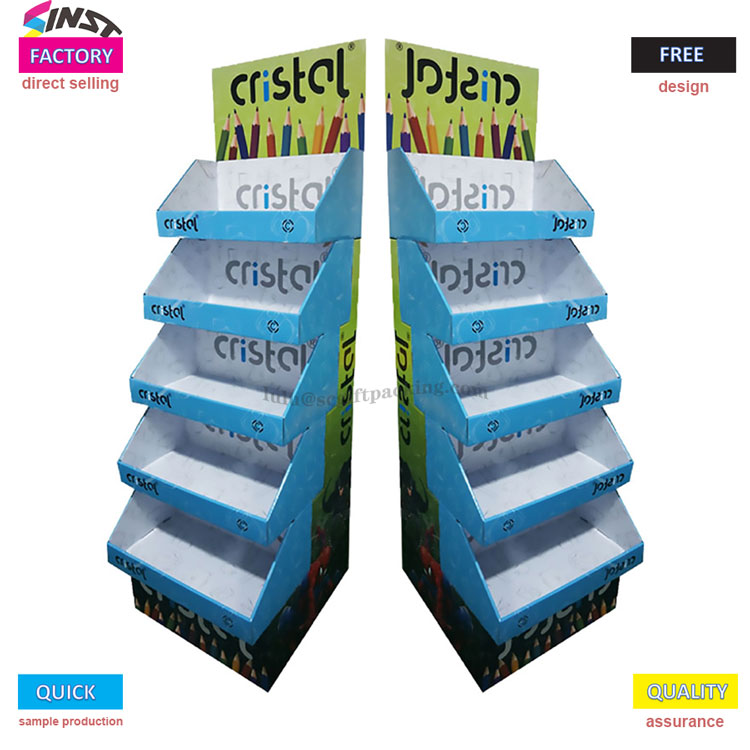 Kas värviliste pliiatsite väljapanekul pole esiletõstmist? See värviline pliiatsi vitriin tõmbab klientide tähelepanu ühe pilguga!